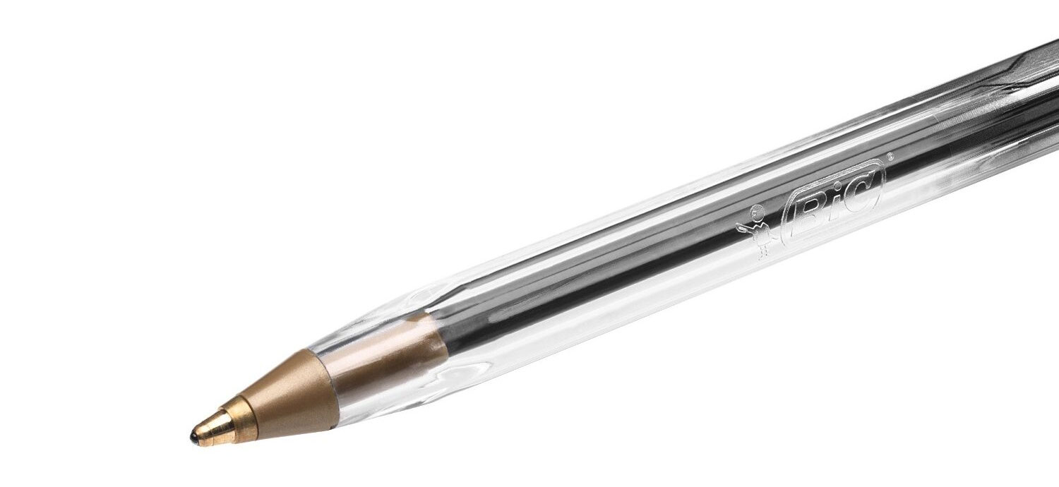 Ручка шариковая Cristal, корпус прозр., стержень черн. Bic - фото 2