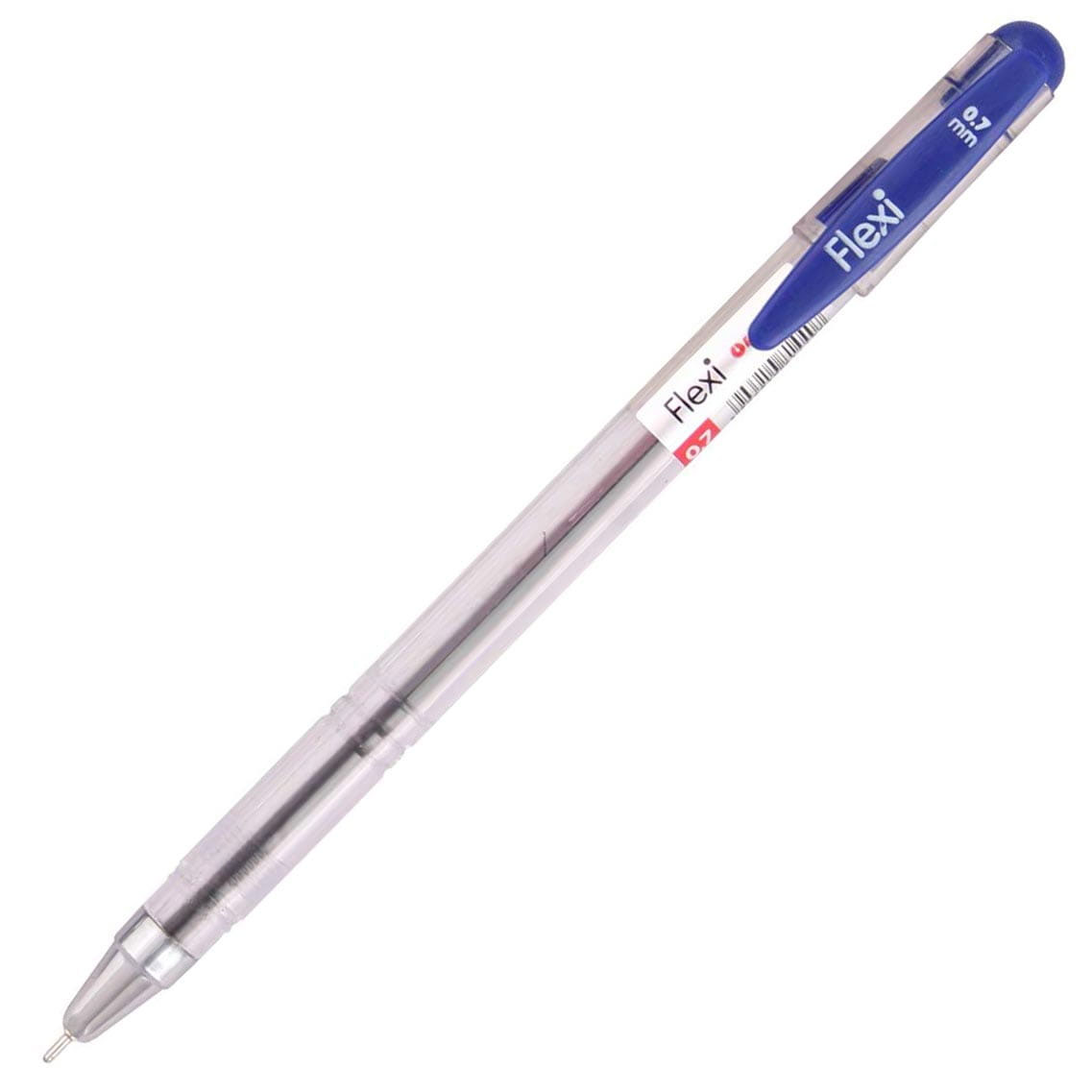 Ручка шариковая Flexi, 0,7мм., масляная, корпус прозрачный, стержень син. Penmate - фото 1