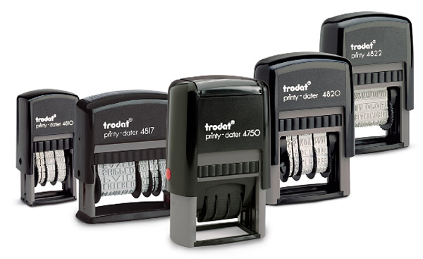 Минидатер 3,8мм., пластик. 4810, месяц указано прописью на украинском Trodat - фото 1