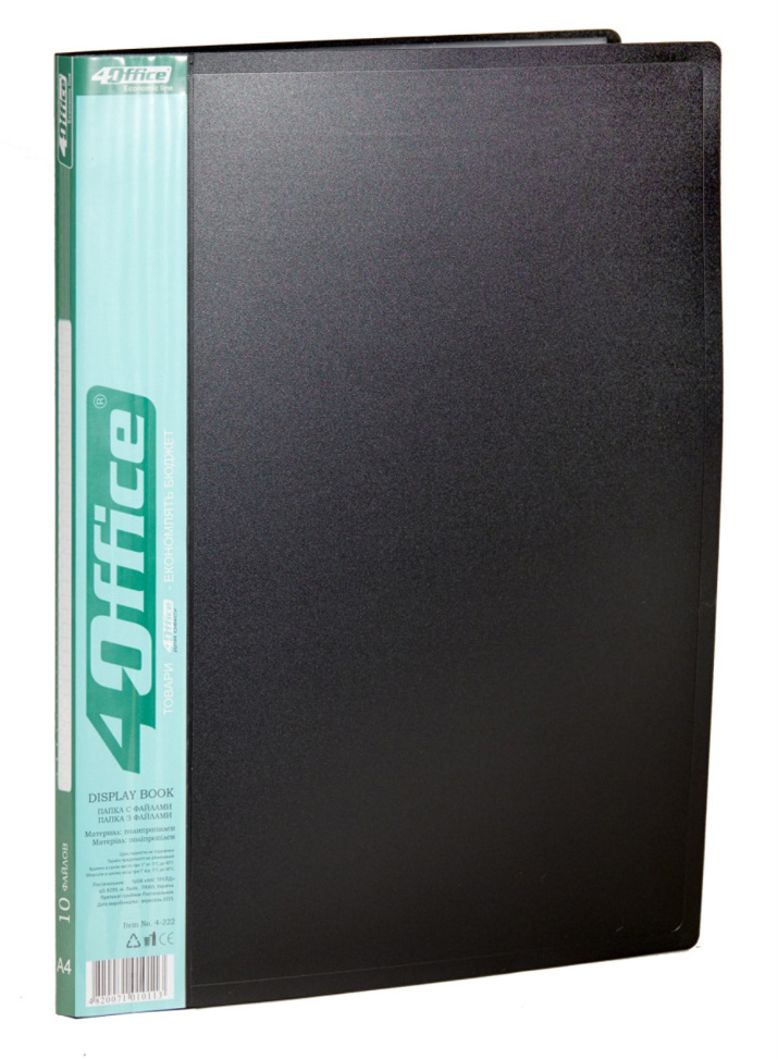 Папка на 10 файлов, ассорт. 4Office - фото 1