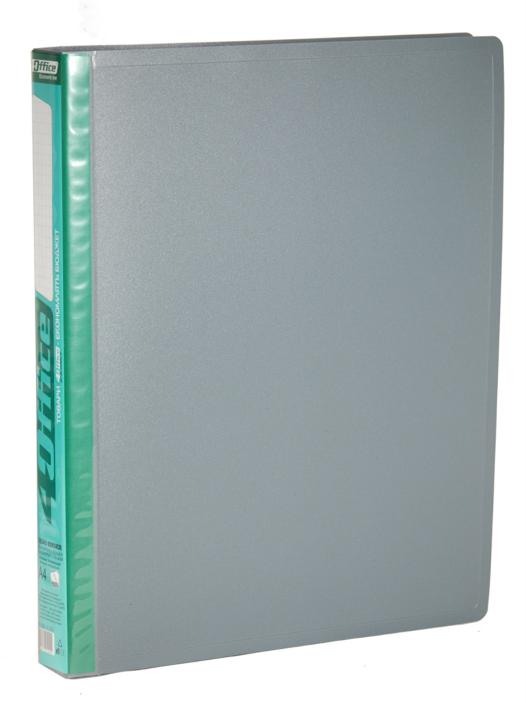 Папка А4, 40мм., 2 кільця, пластик, асорті 4Office - фото 1