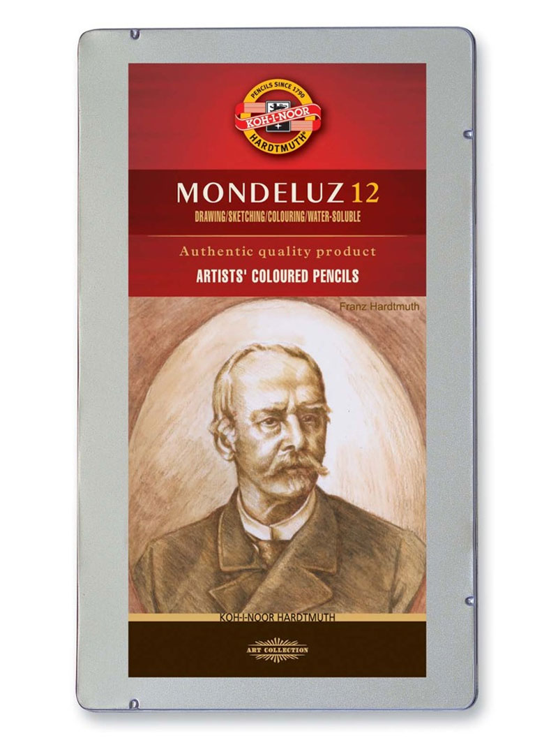 Карандаши акварельные, 12цв. Mondeluz Brown Line 3722, метал./коробка Koh-i-noor - фото 1