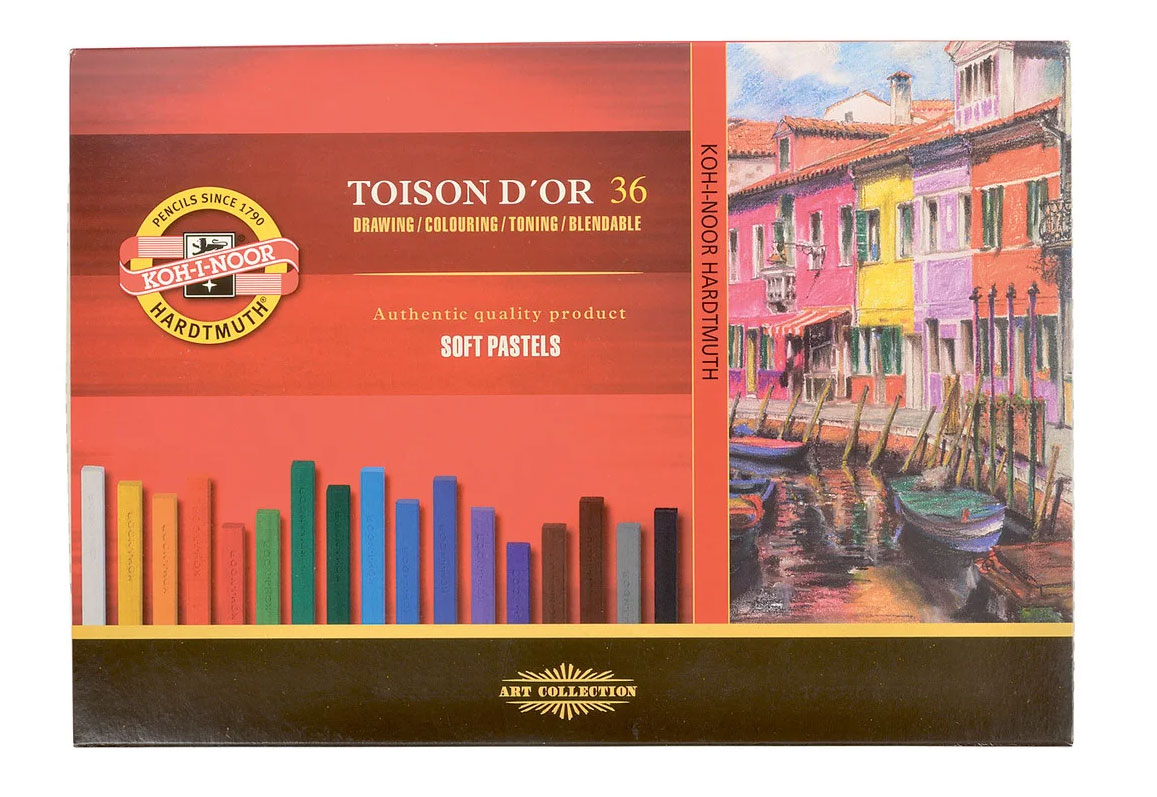 Пастель сухая мягкая 36 цветов, TOISON D'OR 8585036001ks Koh-i-noor - фото 1