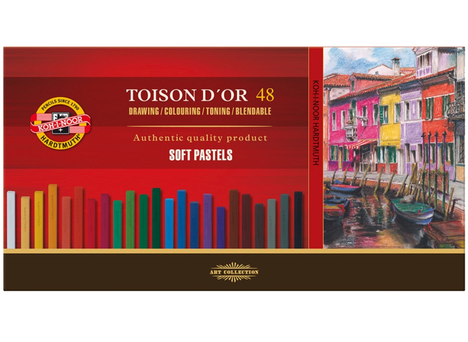 Пастель сухая мягкая 48 цветов, TOISON D'OR 8586048001ks Koh-i-noor - фото 1