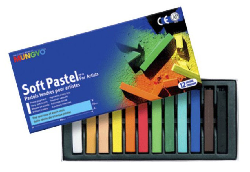Пастель суха 12кол., MP-12 Mungyo - фото 1