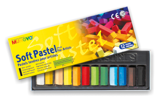 Пастель суха 12кол., коротка, MPS-12 Mungyo - фото 1