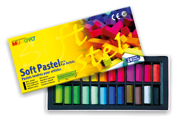 Пастель суха 24кол., коротка, MPS-24 Mungyo - фото 1