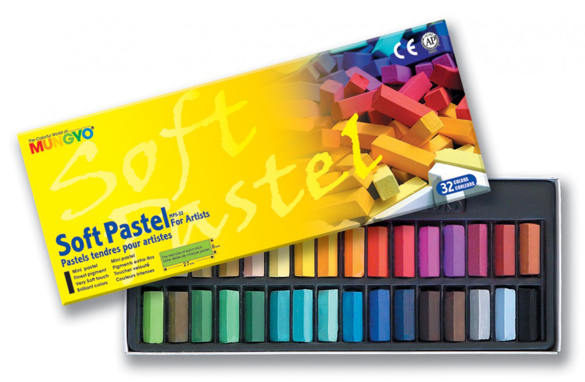 Пастель сухая 32цв., короткая, MPS-32 Mungyo - фото 1