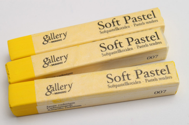 Пастель суха МР-6, 6шт./уп., кадмій жовт. Mungyo - фото 1