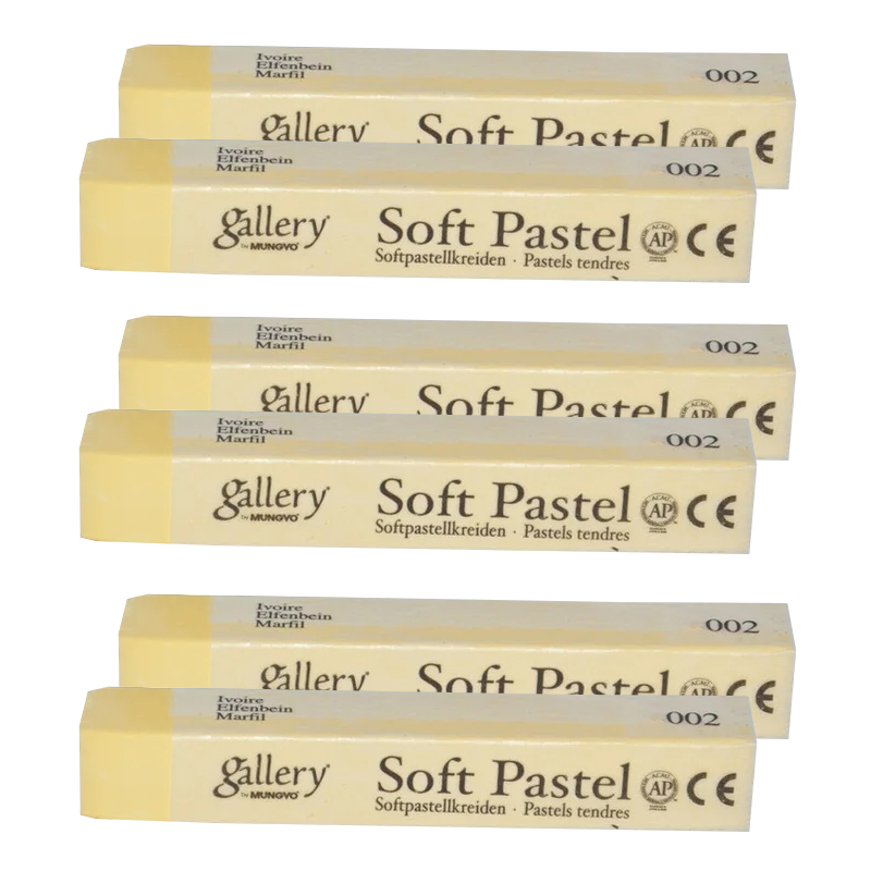 Пастель суха МР-6, 6шт./уп., слон.кістка Mungyo - фото 1