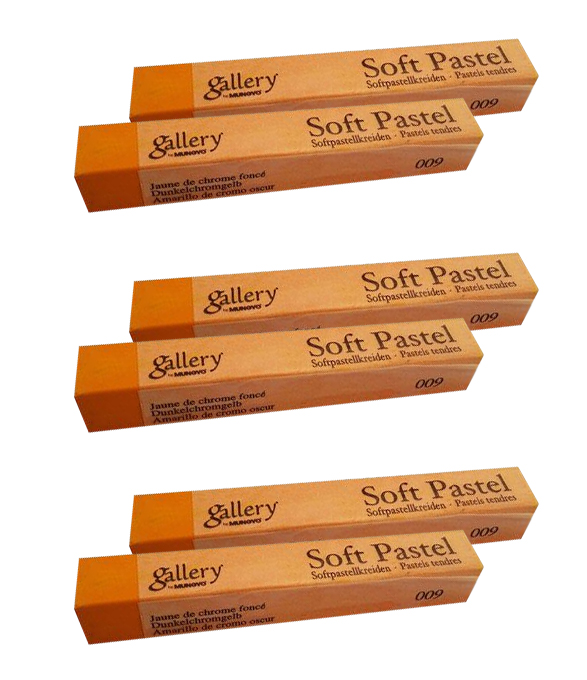 Пастель сухая МР-6 009, 6шт./уп., темно-желт. хром Mungyo - фото 1