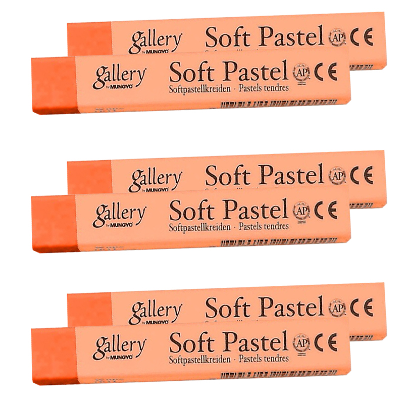 Пастель сухая МР-6 010, 6шт./уп., кадмий оранж. Mungyo - фото 1