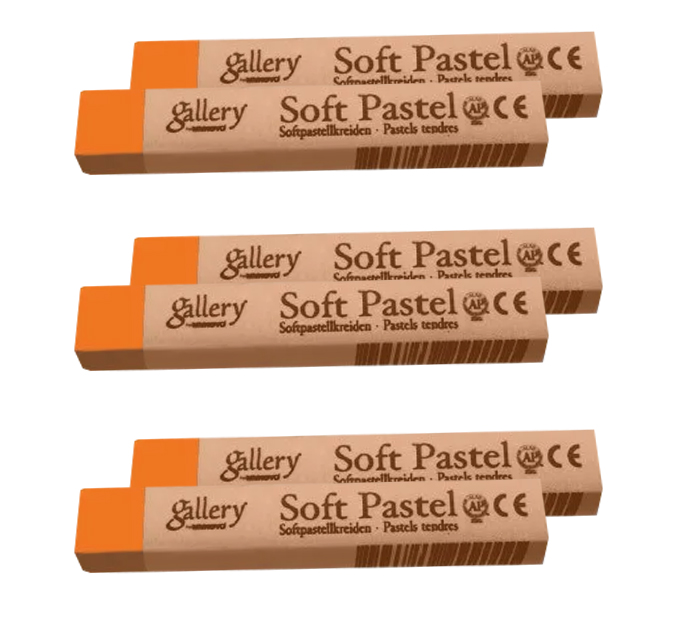 Пастель сухая МР-6 011, 6шт./уп., оранж. Mungyo - фото 1