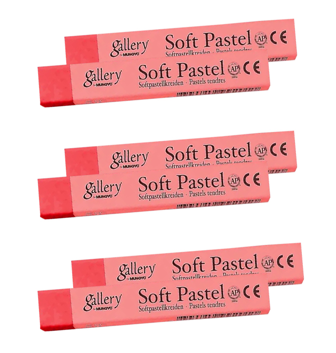 Пастель сухая МР-6 013, 6шт./уп., кармин стойкий Mungyo - фото 1