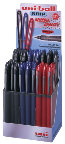 Ролер Uni-ball Grip micro 0.5мм., корпус чорн., ст. чорн. Uni - фото 3