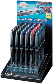 Ролер Uni-ball Vision Elite 0.5мм., корпус чорн., ст. син. Uni - фото 3