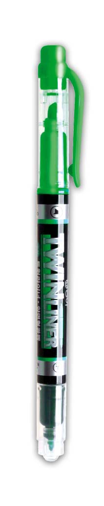 Маркер текстовий 1-5мм., двосторонній, салат. Dong-A - фото 1