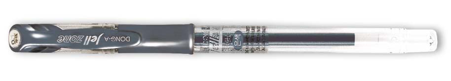 Гелевая ручка Zone 0,7мм., корпус прозр., ст. металлик серебр. Dong-A - фото 1