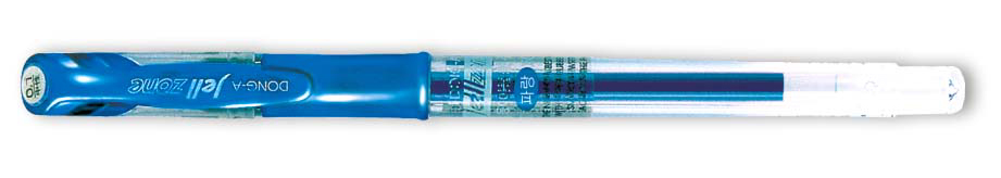 Гелевая ручка Zone 0,7мм., корпус прозр., ст. металлик син. Dong-A - фото 1