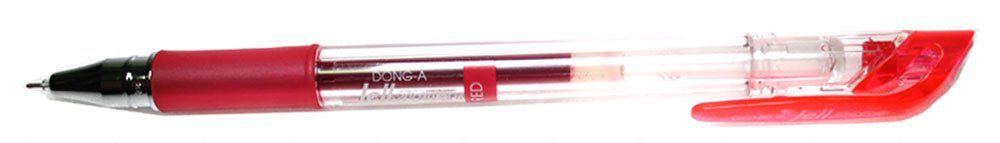Гелевая ручка Zone 0,5мм., корпус прозр., ст. красн. Dong-A - фото 1