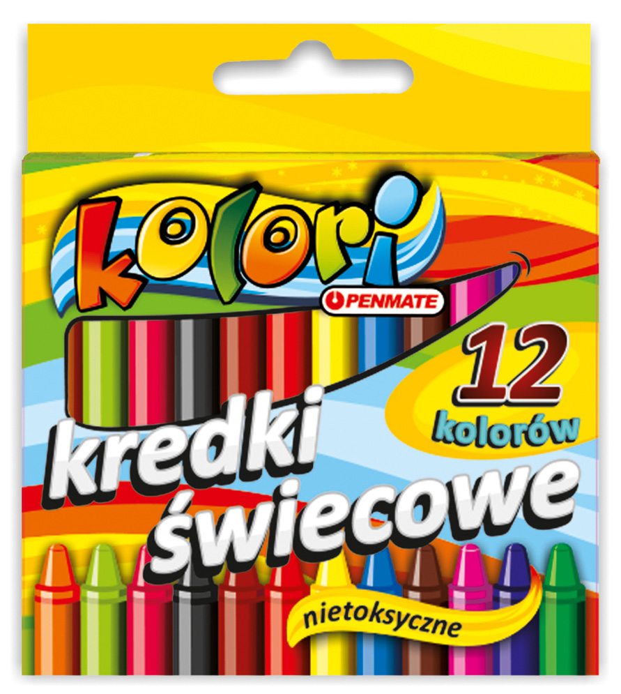 Карандаши восковые 12цв. Premium Kolori Penmate - фото 1