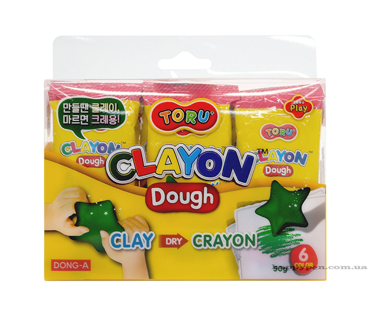 Масса для лепки самозастывающая TORU комплект 6*50г Dong-A - фото 6