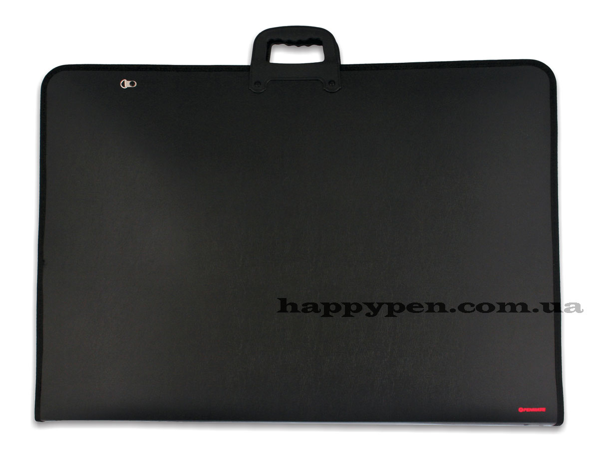 Папка пластиковая на молнии, формат B2 (730*530*40мм), PP-421 L, черн. Penmate - фото 1