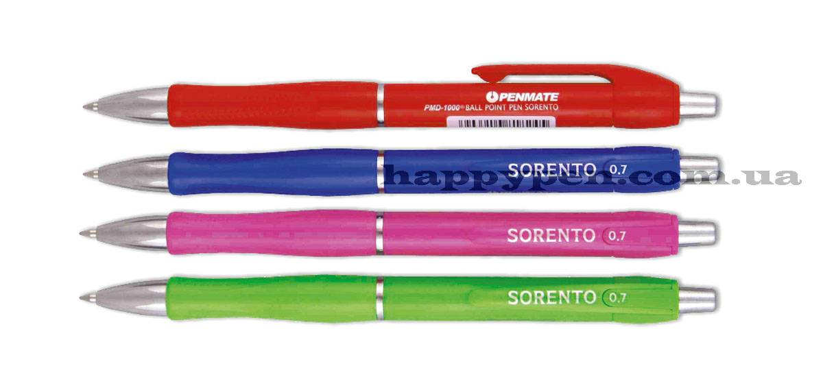 Ручка кулькова автоматична  SORENTO COLOUR, стержень син. Penmate - фото 4