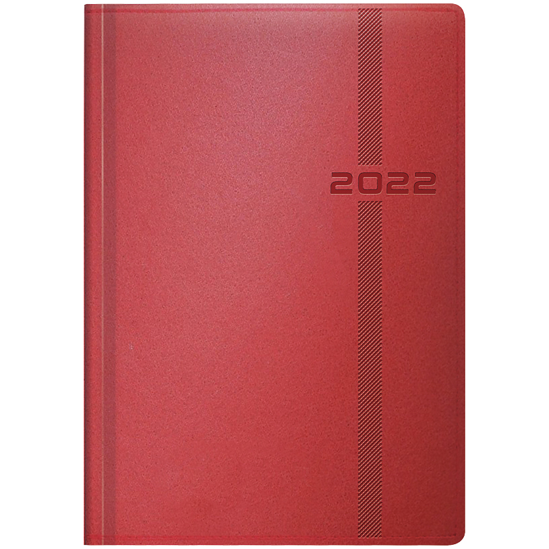 Ежедневник датированный 2022 Стандарт Melavir, 14,5х20,6см., красн. Brunnen - фото 1
