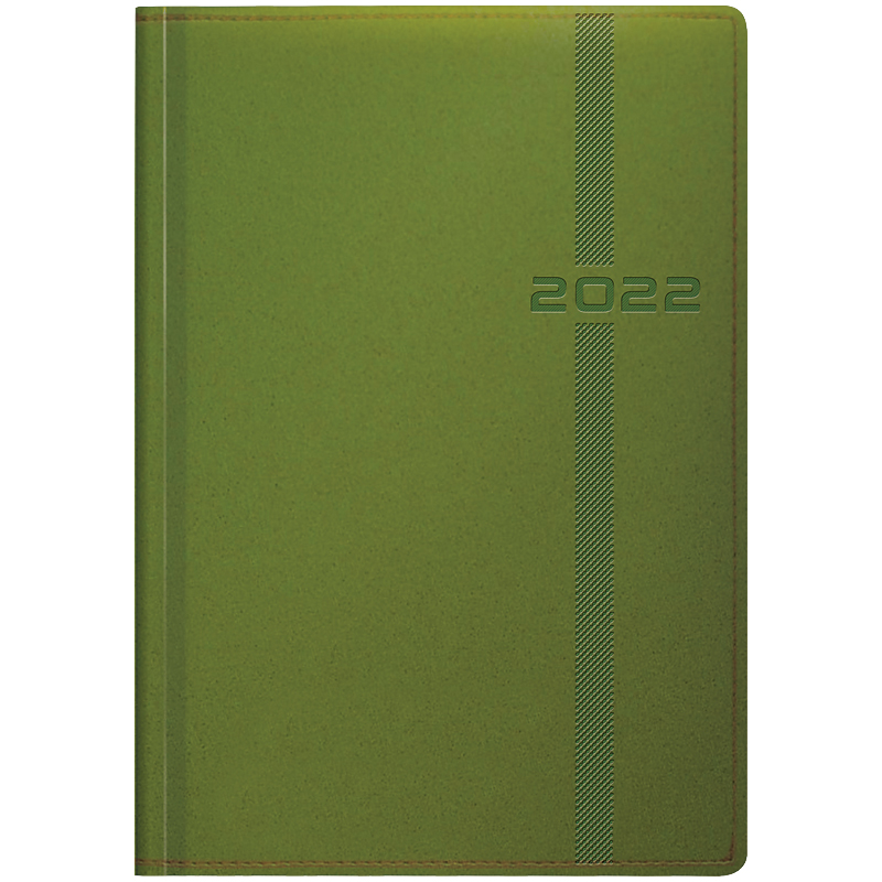 Щоденник датований 2022 Стандарт Melavir, 14,5х20,6см., св.-зел. Brunnen - фото 1