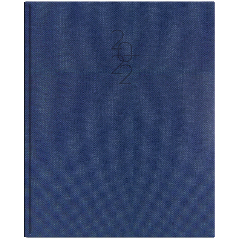 Еженедельник датированный 2022 Бюро Tweed, 21х26см., син. Brunnen - фото 2
