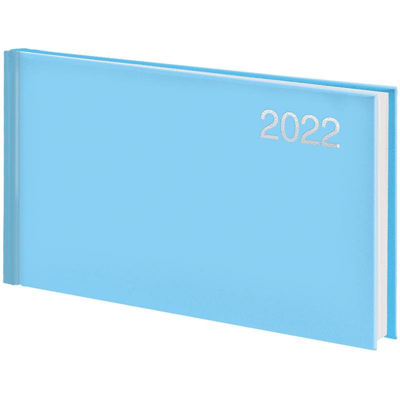 Еженедельник датированный 2022 карманный Miradur trend, 15,3х8,7см., голуб. Brunnen - фото 1