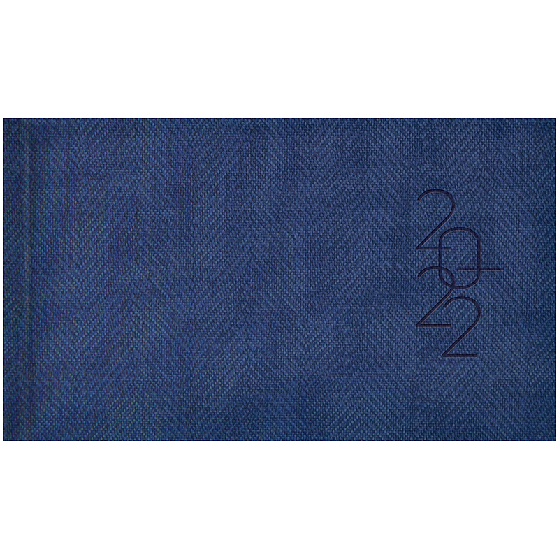 Еженедельник датированный 2022 карманный Tweed, 15,3х8,7см., син. Brunnen - фото 1