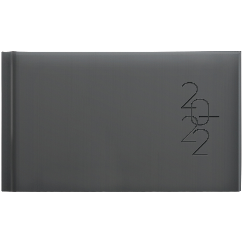 Еженедельник датированный 2022 карманный Графо, 21х26см., серебр. Brunnen - фото 1