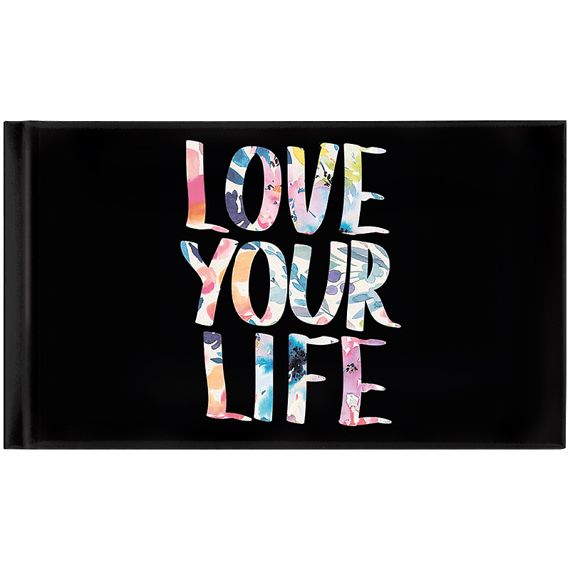 Еженедельник датированный 2022 карманный Графо Love your life, 15,3х8,7см. , черн. Brunnen - фото 1