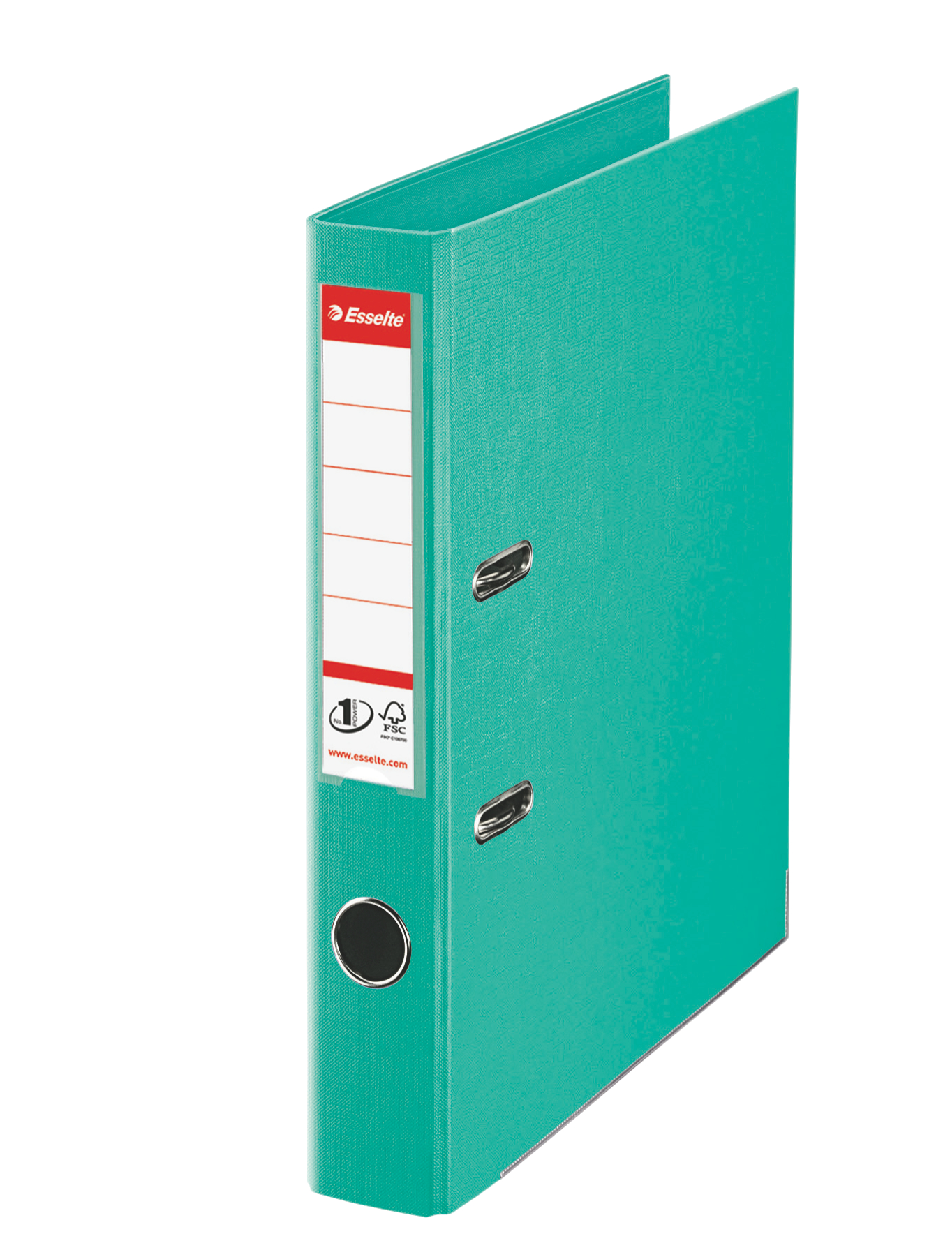 Регистратор 5см. А4 (PP), No.1 Power, мятный Esselte - фото 1