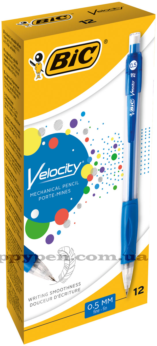 Карандаш автоматический 0,5мм. Велосити, корпус ассорт. Bic - фото 1