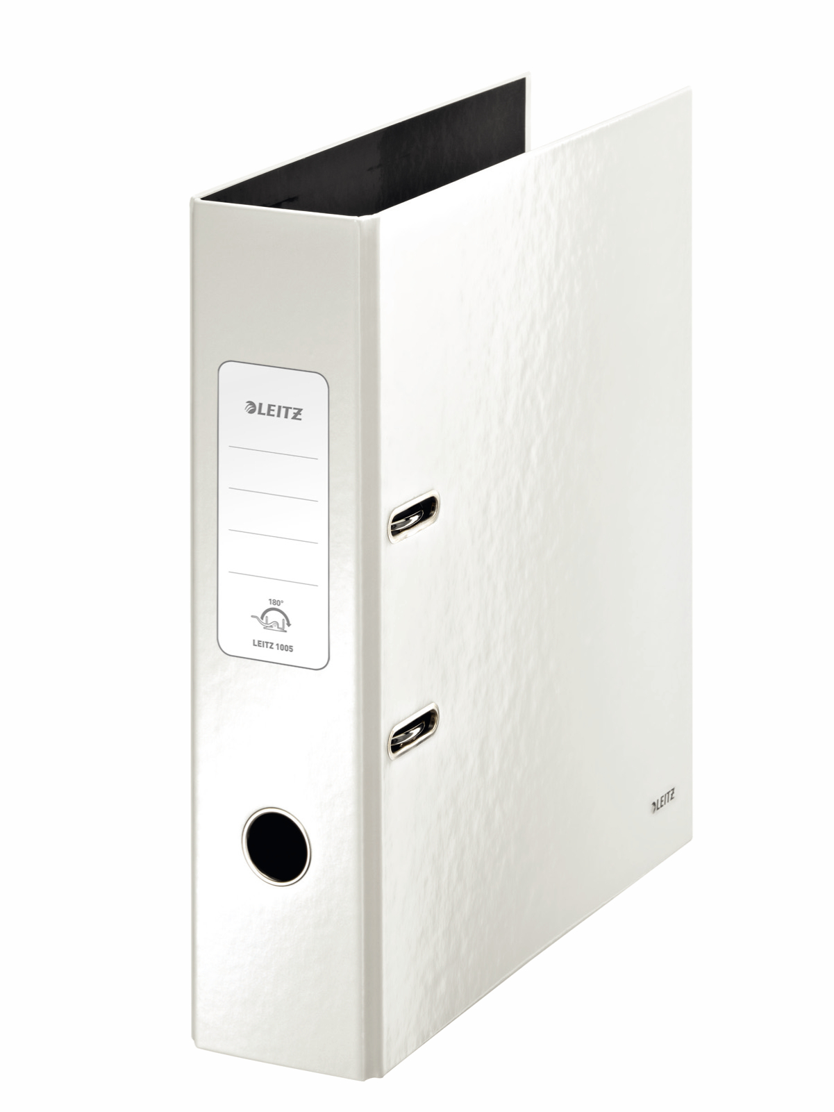 Реєстратор 8см. А4 (PP) 180°, Wow, метал. біл. LEITZ - фото 1