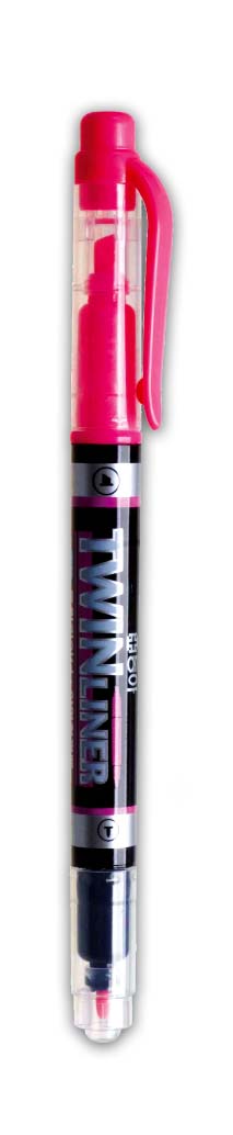 Маркер текстовий 1-5мм., двосторонній, рожев. Dong-A - фото 1