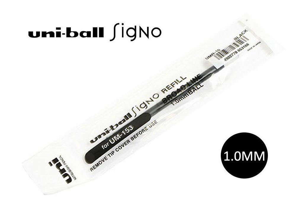 Стержень гелевый uni-ball Signo fine, 1,0мм., черн. Uni - фото 1