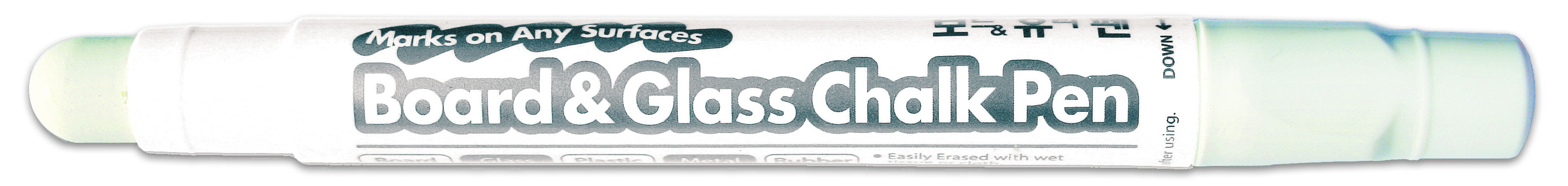 Маркер-мел для досок и стекла круглое острие 1-8мм., бел. Mungyo - фото 1