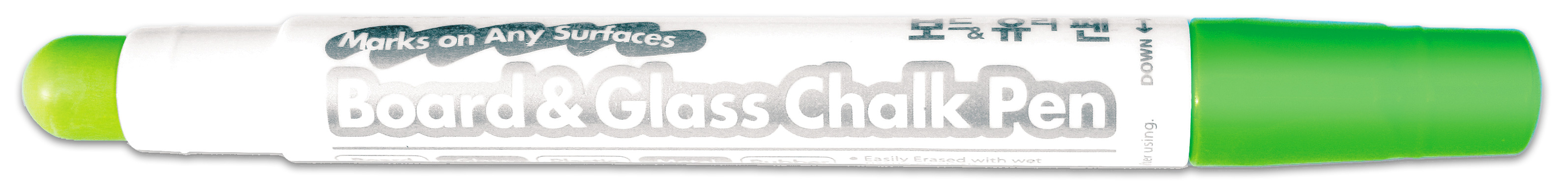 Маркер-мел для досок и стекла круглое острие 1-8мм., зелен. Mungyo - фото 1