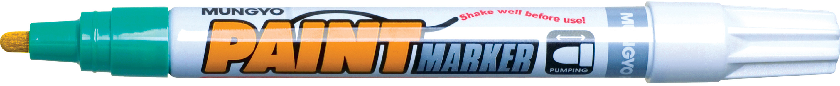 Маркер масляний, круглий наконечник 2-4мм., зелен. Mungyo - фото 2