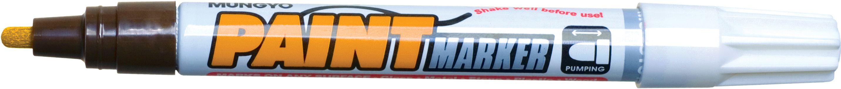 Маркер масляний, круглий накінечник 2-4мм., коричн. Mungyo - фото 1