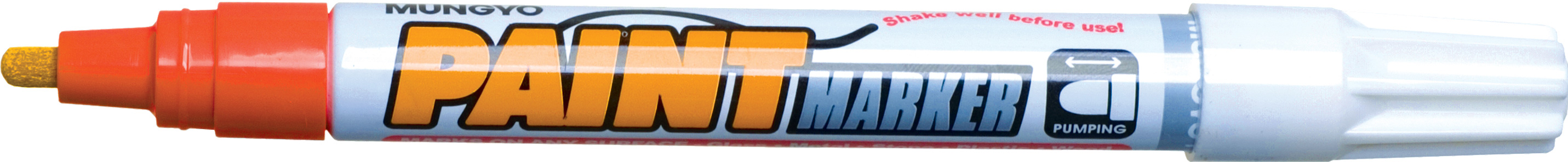Маркер масляный, круглое острие 2-4мм., оранж. Mungyo - фото 1
