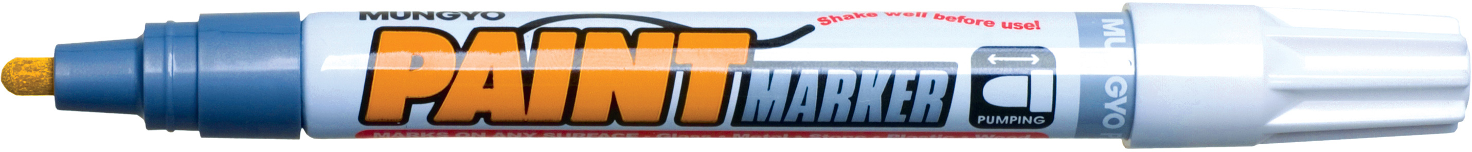 Маркер масляный, круглое острие 2-4мм., серебр. Mungyo - фото 1