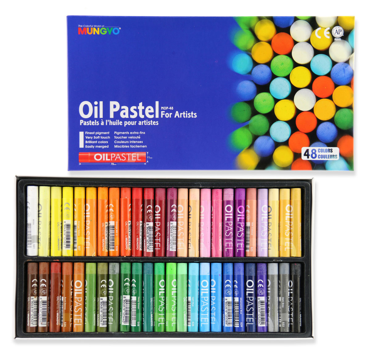 Пастель масляна 48кол., MOP-48 Mungyo - фото 1