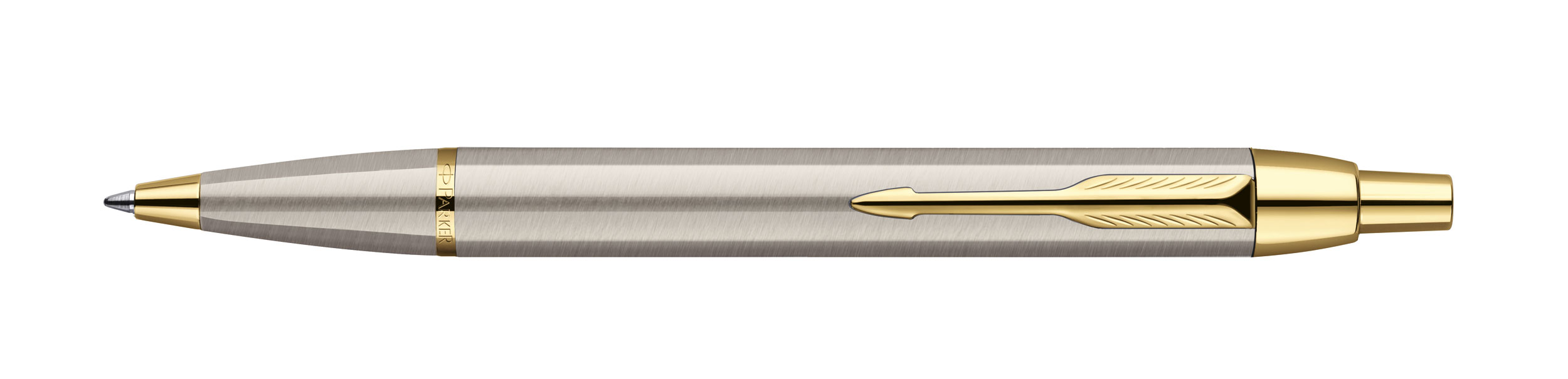 Ручка шариковая IM СT, серебр. с позолотой Parker - фото 2