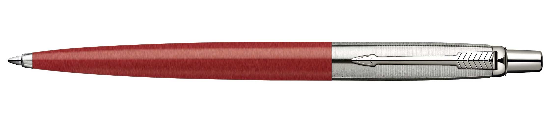 Ручка кулькова Jotter Standart, затиск - сталь, черв. Parker - фото 2