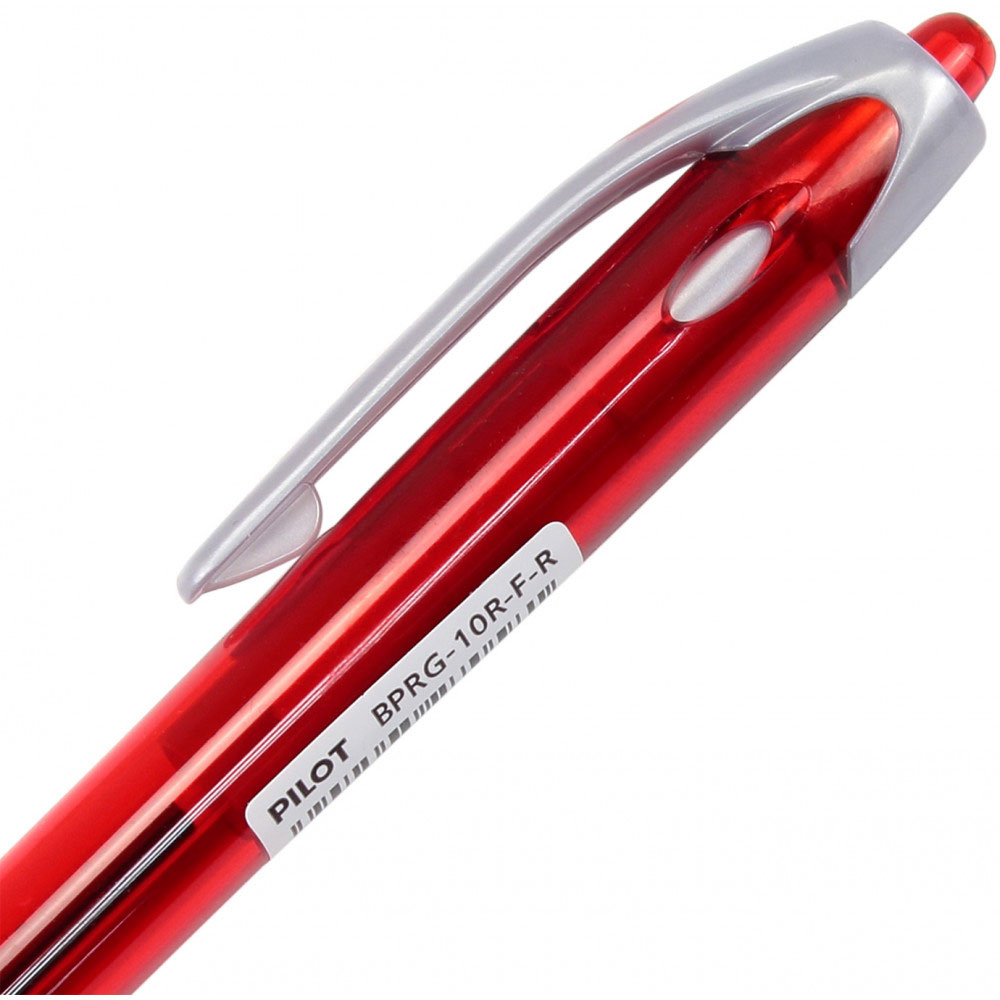 Ручка кулькова автом. RexGrip 0,7мм, корпус пр- червоний, ст. черв. Pilot - фото 3